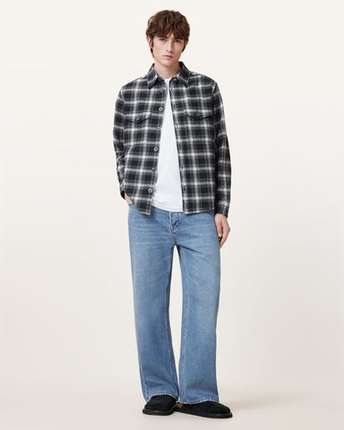 Hamura Checked Relaxed Fit Shirt