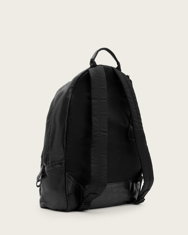 Carabiner Embossed Leather Backpack