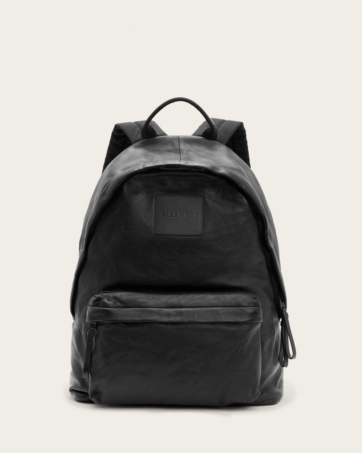 Carabiner Embossed Leather Backpack