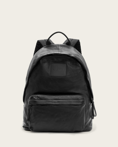 Carabiner Embossed Leather Backpack