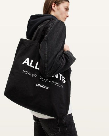 Underground Logo Printed Tote Bag