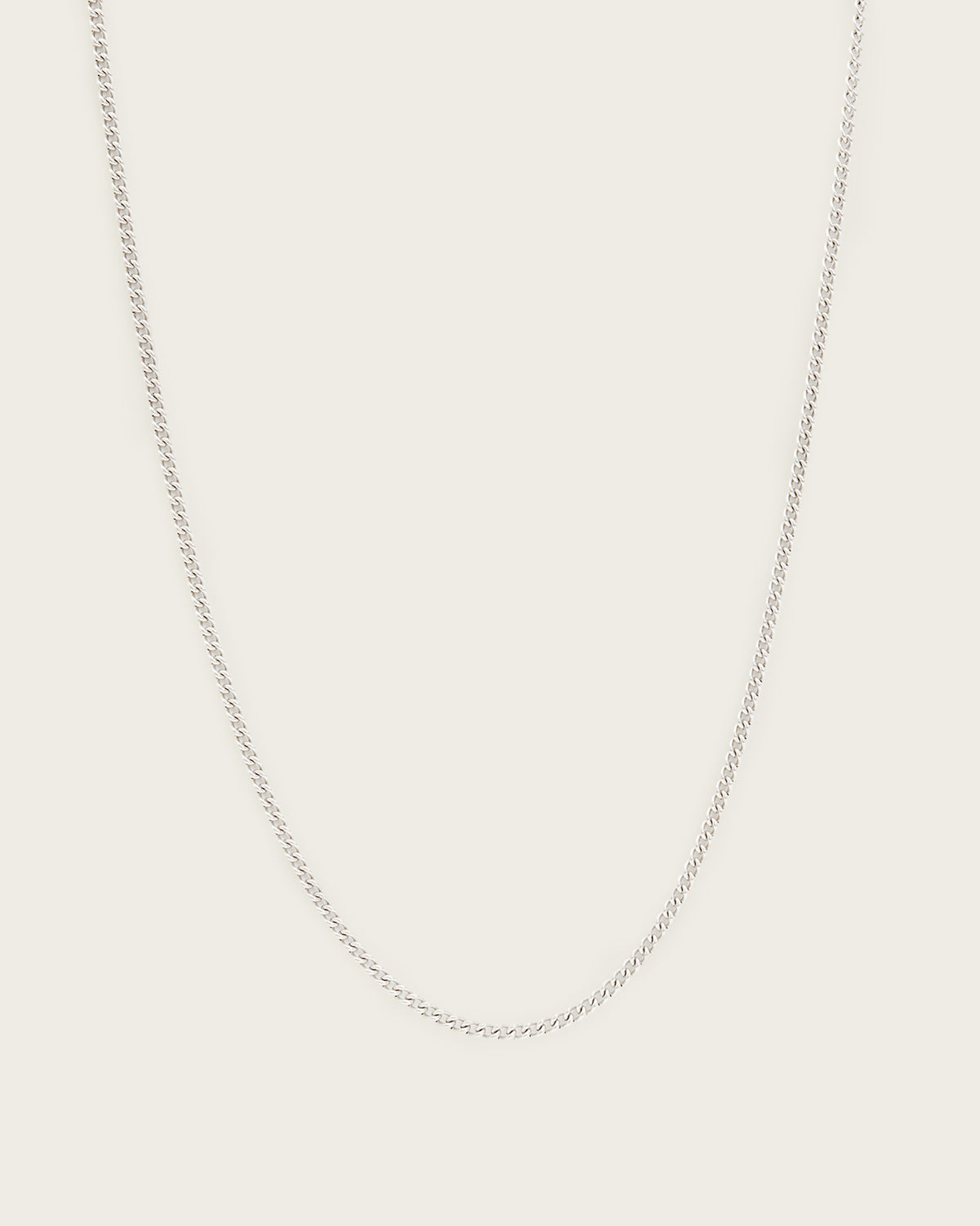 Curb Sterling Silver Chain Necklace