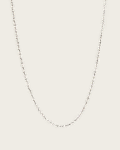 Curb Sterling Silver Chain Necklace