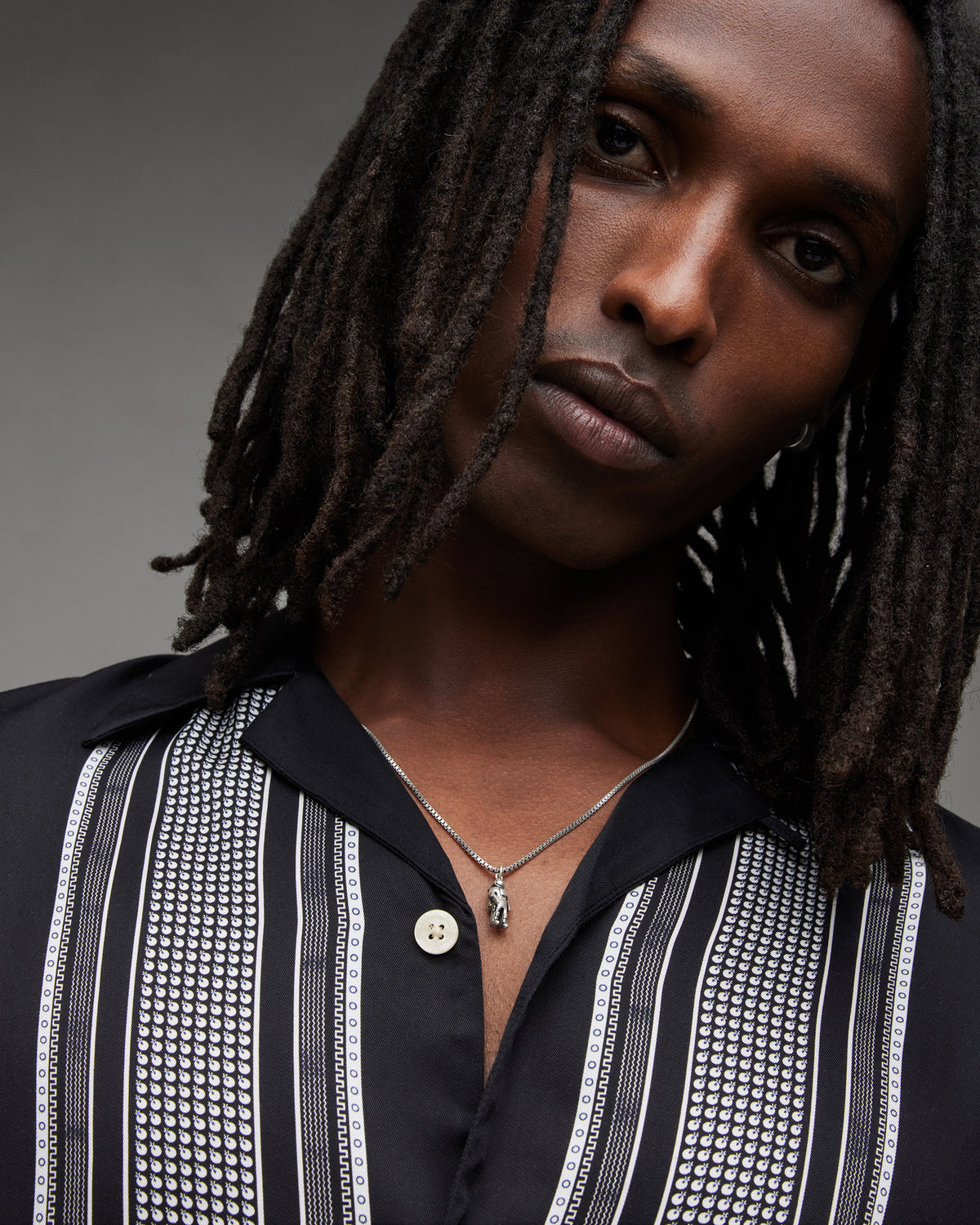 Spaceman Sterling Silver Pendant Necklace