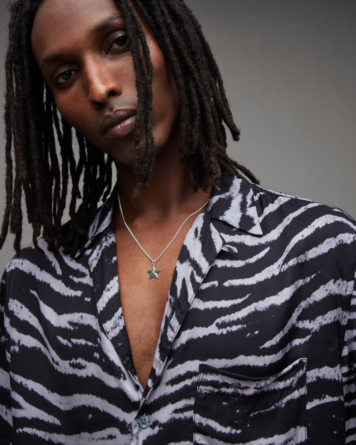 Cosmo Sterling Silver Pendant Necklace