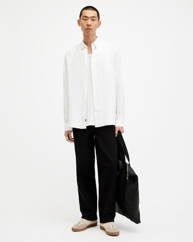 Cypress Long Sleeve Linen Relaxed Shirt