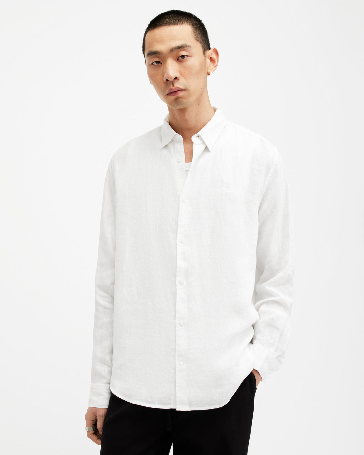 Cypress Long Sleeve Linen Relaxed Shirt