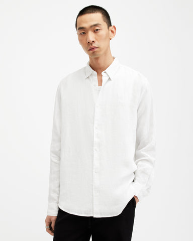 Cypress Long Sleeve Linen Relaxed Shirt