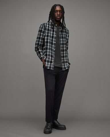 Leulus Relaxed Fit Checked Flannel Shirt