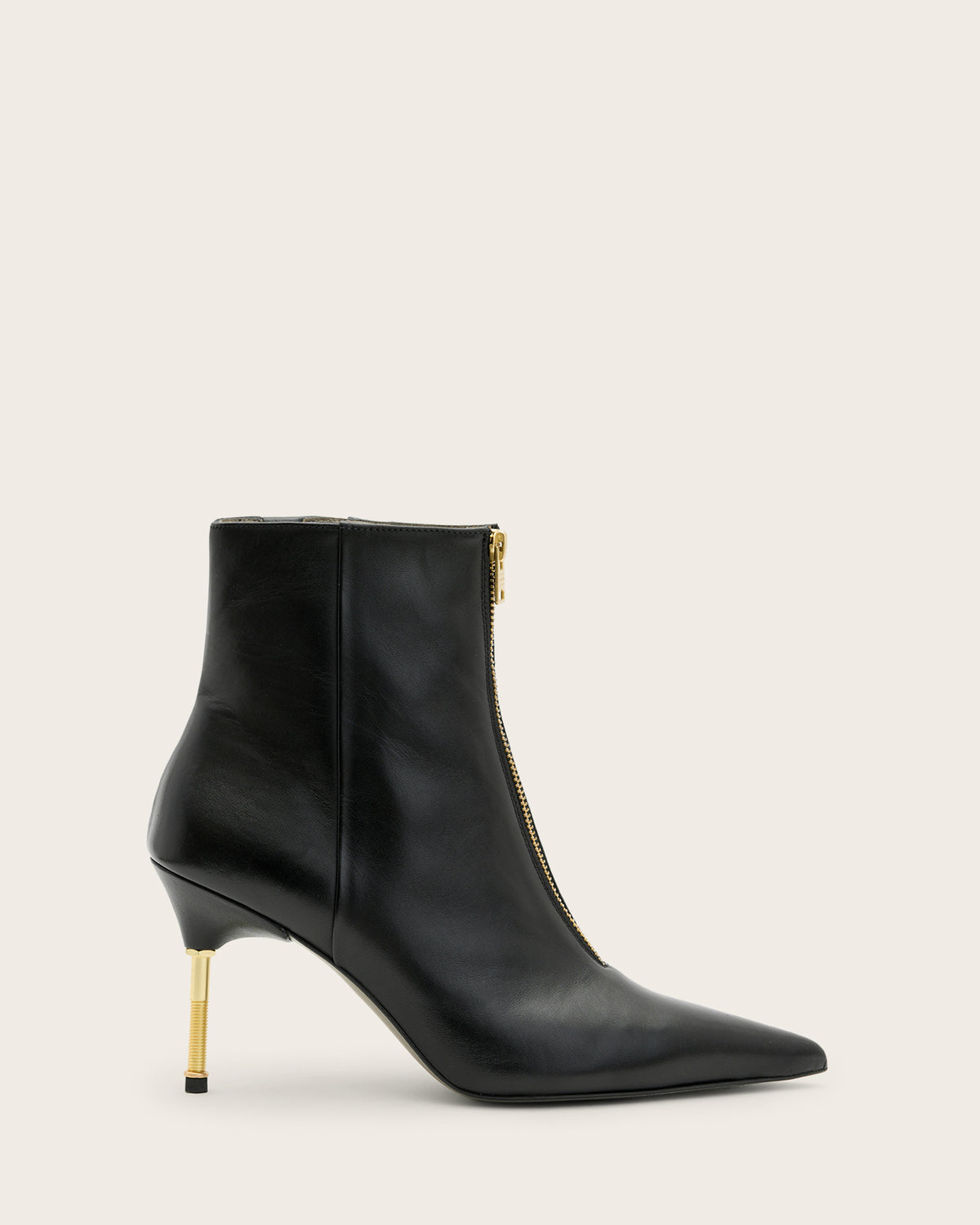 Natasha Pointed Zip Up Leather Boots