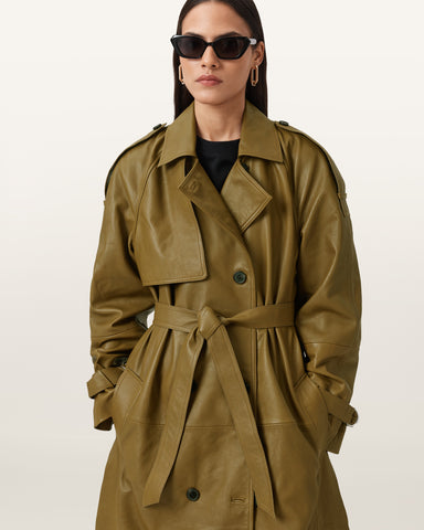 Reed Leather Trench