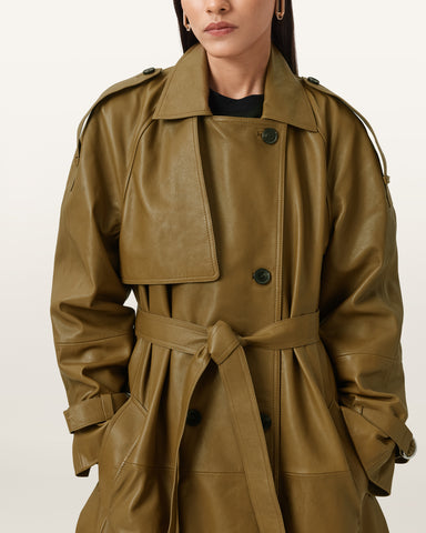 Reed Leather Trench