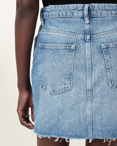 Aki Crossover Denim Skirt