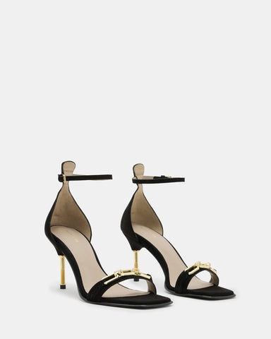 Bridget Leather Chain Heel Sandal