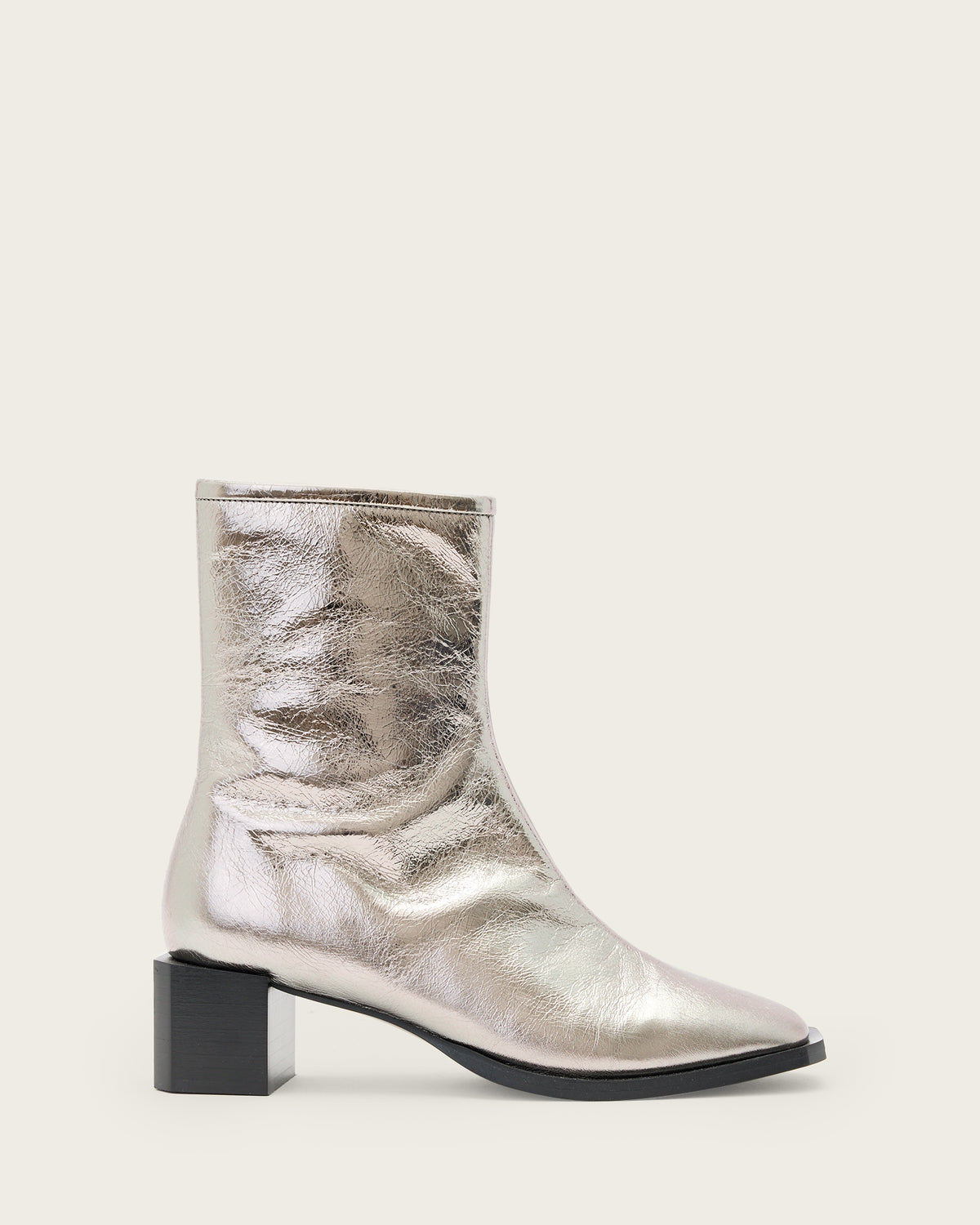 Avril Leather Metallic Boots