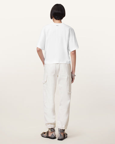 Mila Tapered Cargo Denim Pants