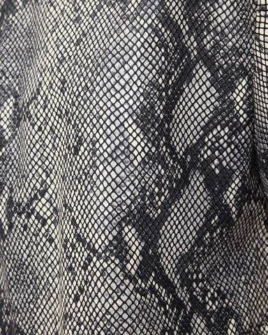 Renai Foil Snake Print Suede T-Shirt