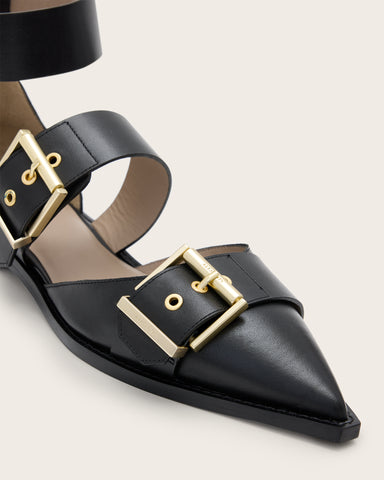 Sutton Leather Pointed Toe Shoes