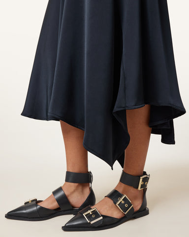 Sutton Leather Pointed Toe Shoes