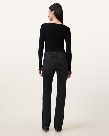 Hollis Slim Denim Bootcut Jeans