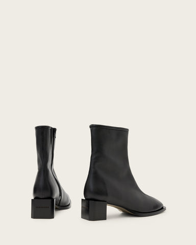Avril Leather Ankle Boots