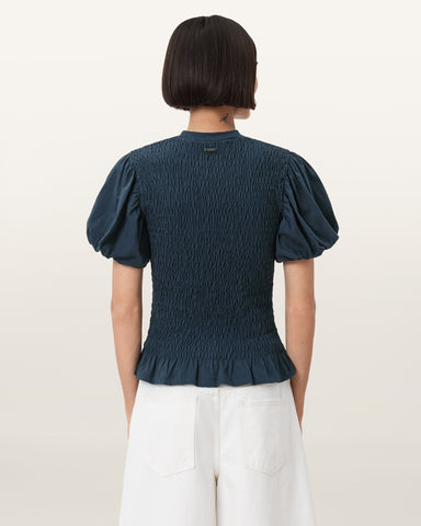 Dael Smocked Slim Top