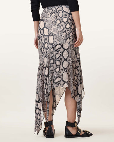 Cassie Crinkle Sheer Midi Skirt