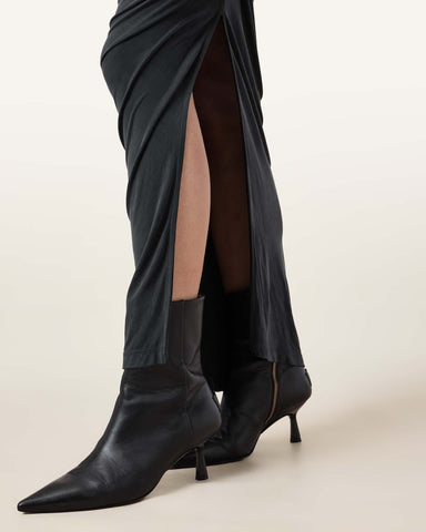 Hanako Cupro Wrap Maxi Dress