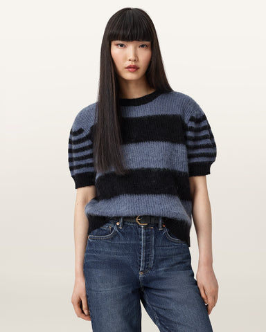 Clem Striped Knitted T-Shirt