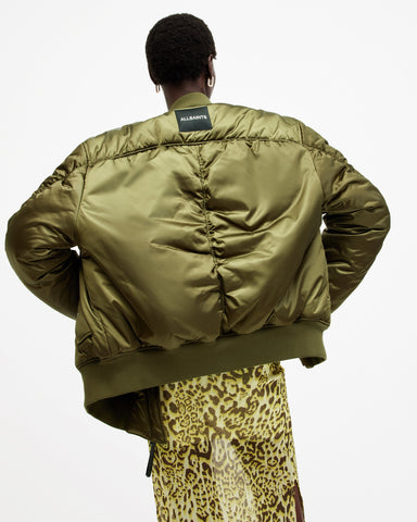 Roomer Asymmetric Zip Up Bomber Jacket