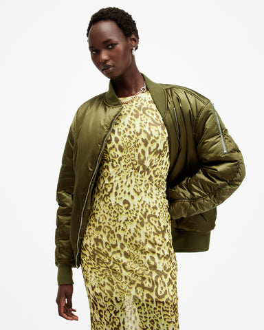 Roomer Asymmetric Zip Up Bomber Jacket