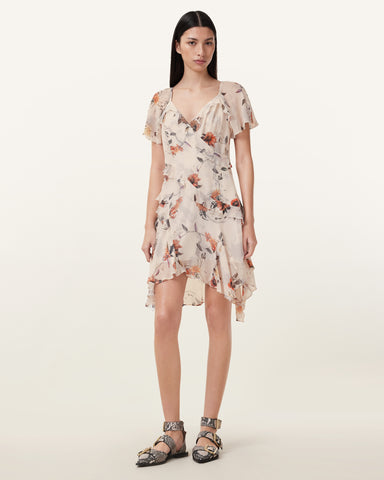 Darma Floral Print Mini Dress