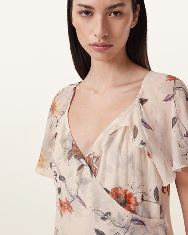 Darma Floral Print Mini Dress