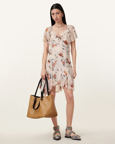 Darma Floral Print Mini Dress