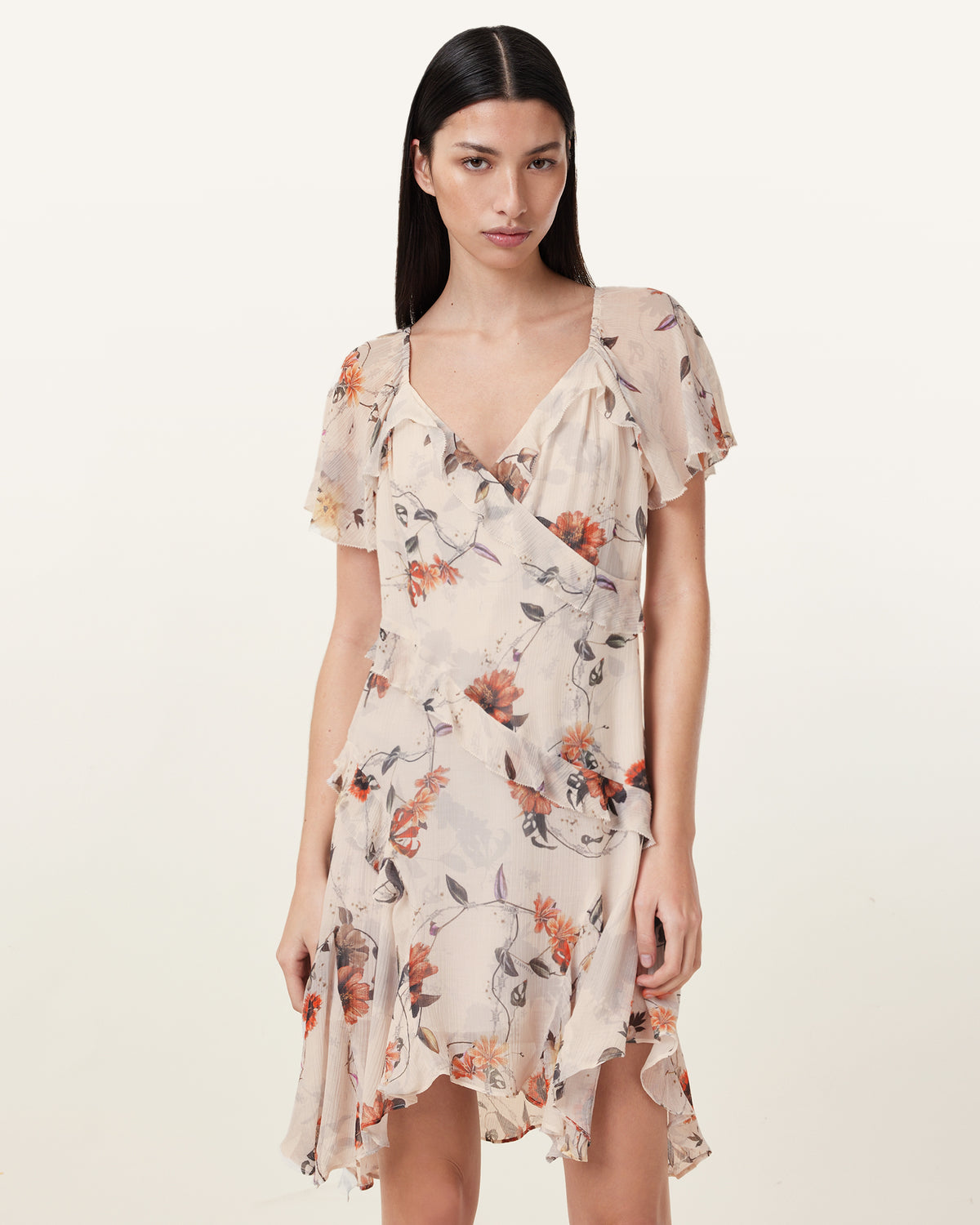 Darma Floral Print Mini Dress