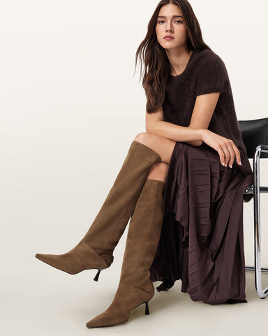 Odyssey Knee High Suede Boots