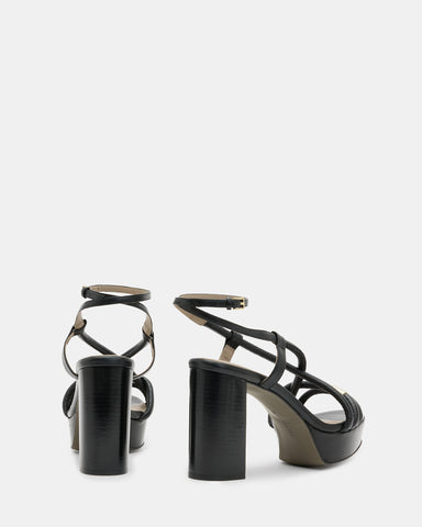 Bella Leather Platform Heel