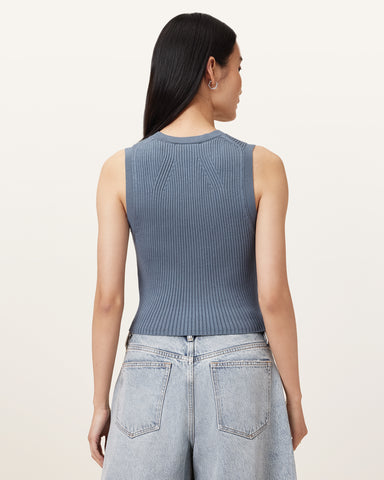 Cruz Ribbed Knitted Vest