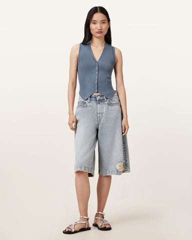 Cruz Ribbed Knitted Vest