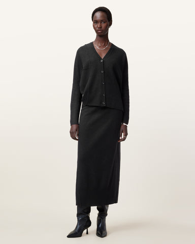 Antonia V-Neck Merino Wool Cardigan