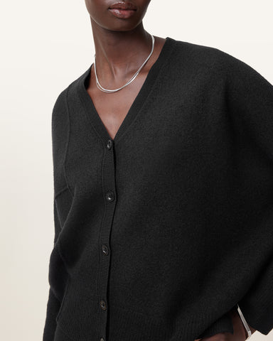Antonia V-Neck Merino Wool Cardigan
