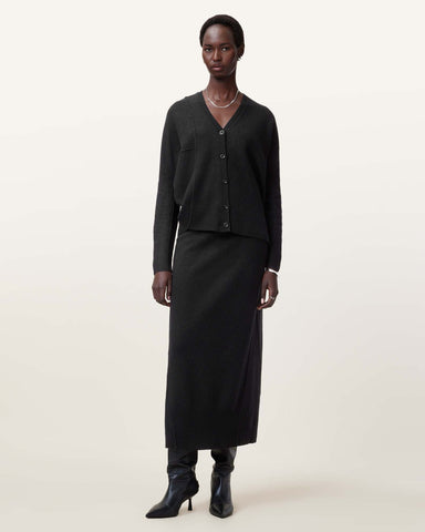 Antonia V-Neck Merino Wool Cardigan