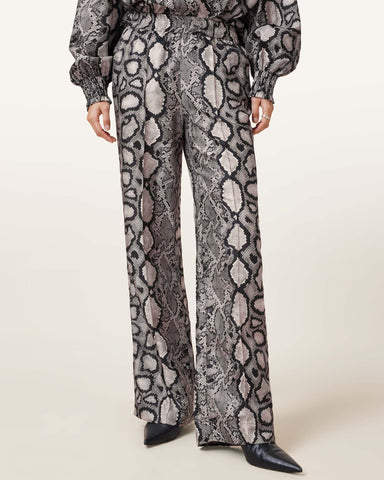 Charli Wide Leg Snake Print Pants