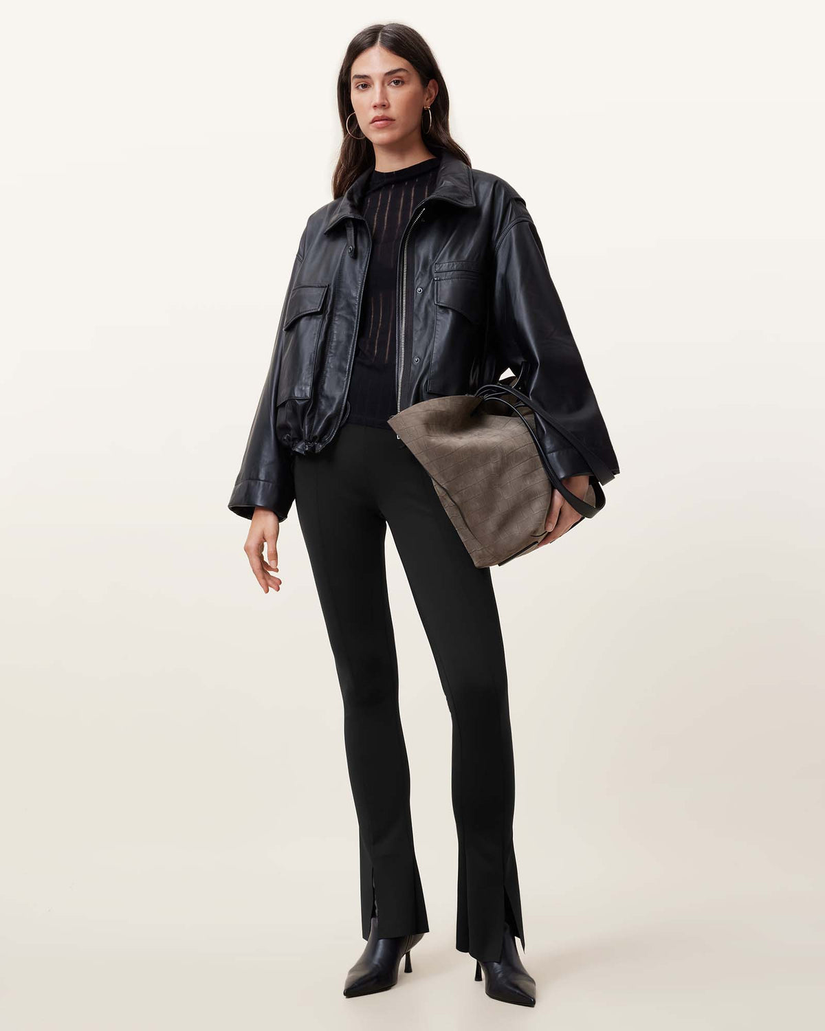 Ryla Flared Hem Slim Fit Pants