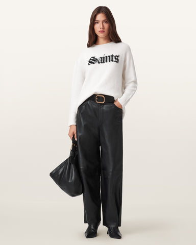Jett Wide Leg Leather Pants