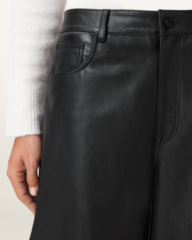 Jett Wide Leg Leather Pants
