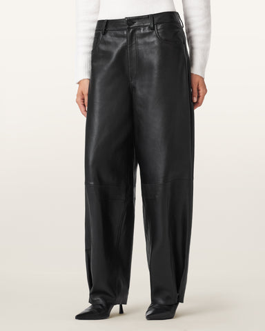 Jett Wide Leg Leather Pants