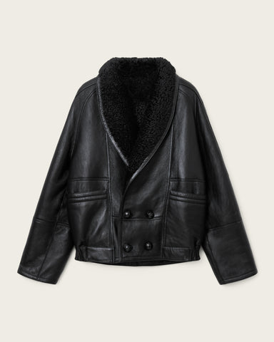 Charlton Double Breasted Shearling Jacket