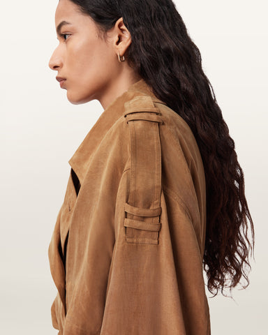 Linnie Relaxed Fit Trench Coat