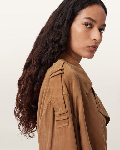 Linnie Relaxed Fit Trench Coat